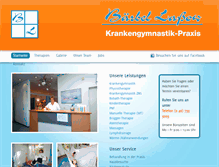 Tablet Screenshot of krankengymnastik-lassow.de